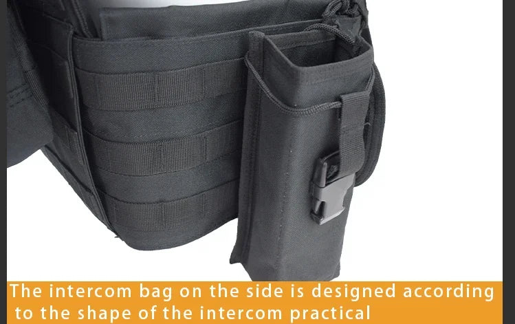6094 Military Tactical Vest Body Armor Combat Army CS Gear Hunting Plate Carrier Airsoft Accessories Wargame Pouch Molle Vest
