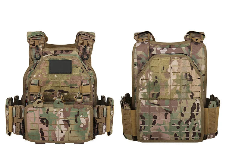 YAKEDA Tactical Vest 6094 Fast detachable light laser cut outdoor hunting black gear carry vest of high quality 1000D nylon