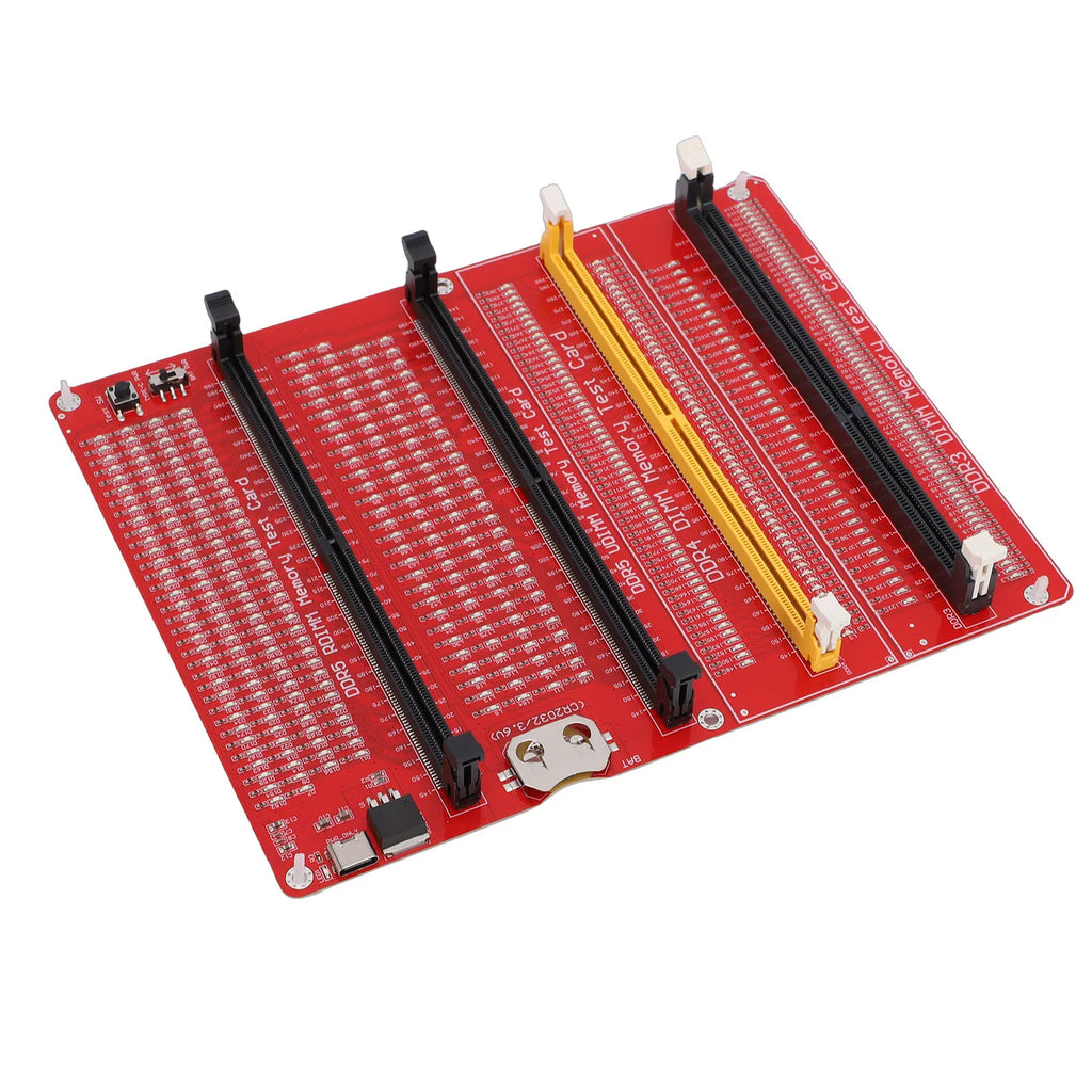 4 in 1 RAM Memory Tester Card Desktop Computer DDR3 DDR4 DDR5 UDMM DDR5 RDIMM Diagnostic Analyzer with Light
