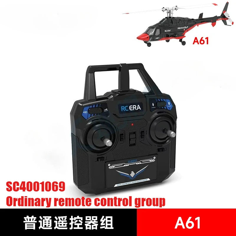 RC ERA A61 RC Helicopter Simulation Original Spare Parts Complete Set Chassis Main Frame Remote Control Blade Receiver Motor