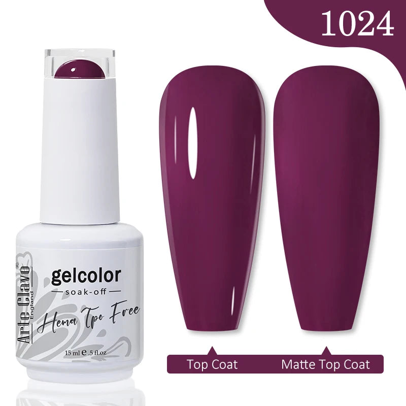Arte Clavo TPO HEMA FREE Top Quality Discount Price 131 Colors Nail Gel Polish New Formula Nail Gel 15ml Bottle UV Gel Varnish