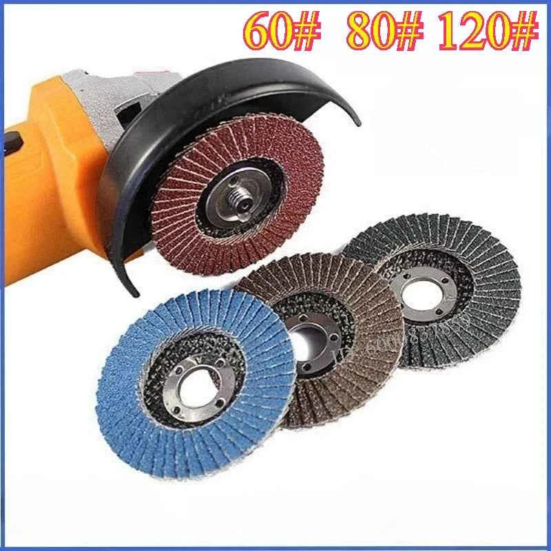 75mm 3 pouces disques à lamelles abrasifs roues de ponçage pour meuleuse d'angle métal bois outils  polissage accessoires disque