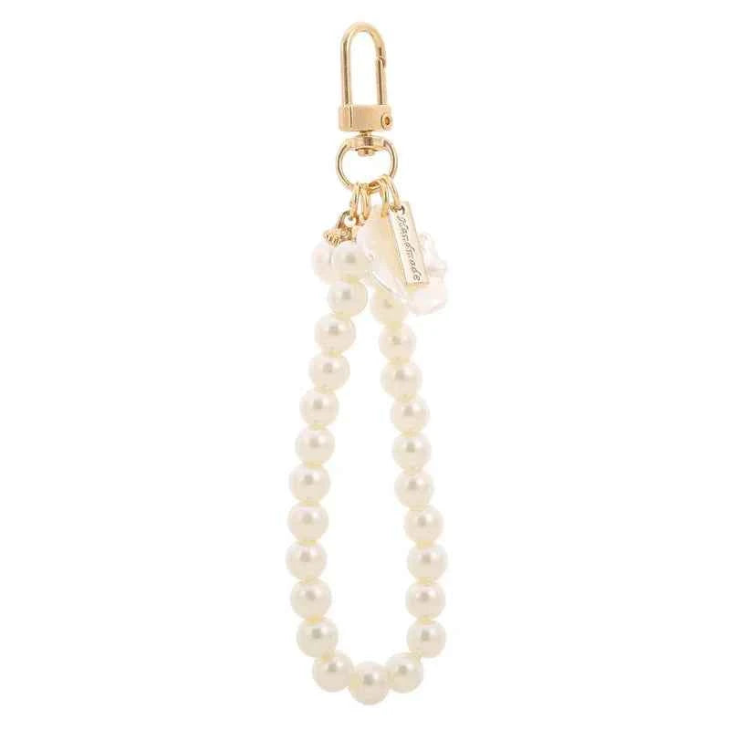 New Arrival Pearl Heart Charm Keyring Bag Charm Accessory for Women, Trendy Key Pendant for Backpacks, Unique Gift Idea