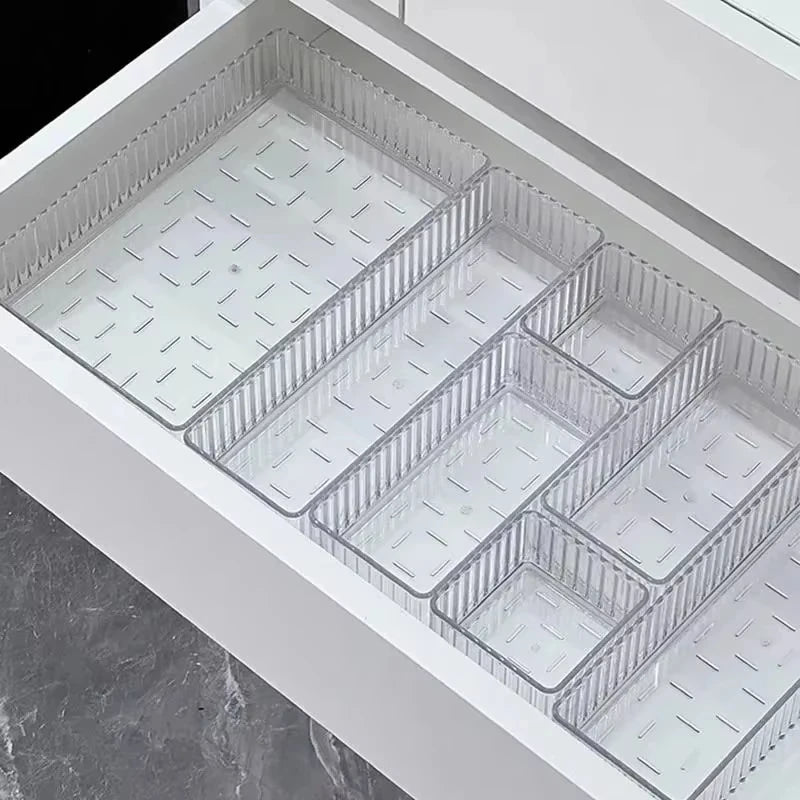 Desk Drawer Organizers Set Plastic Transparent Storage Box Bathroom Storage Makeup Organizer Boxes Clear Storage Box Acrylic Box