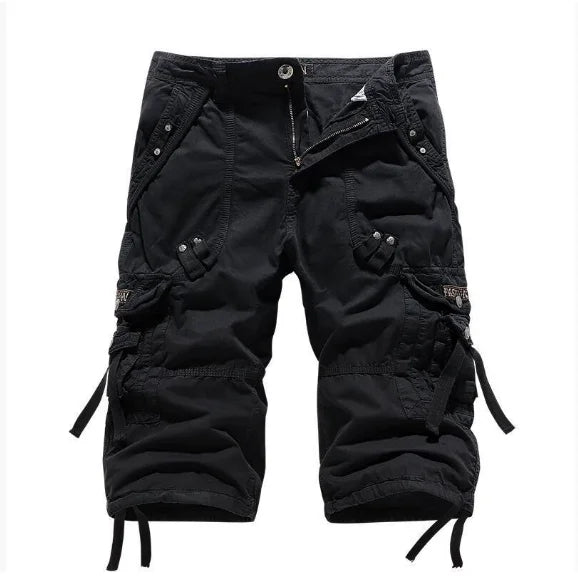 8 Colors Plus Size 29-48 New Brand Summer Camouflage Loose Cargo Shorts Men Camo Summer Short Pants Homme Cargo Shorts NO BELT