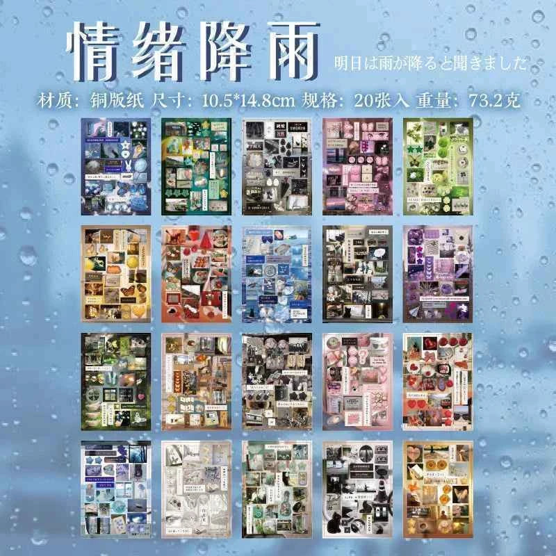 20 pcs Cartoon Sticker Books Journal Planner Decorative DIY Scrapbooking Sticker Laptop Student Korean Stationery Sticker Gift