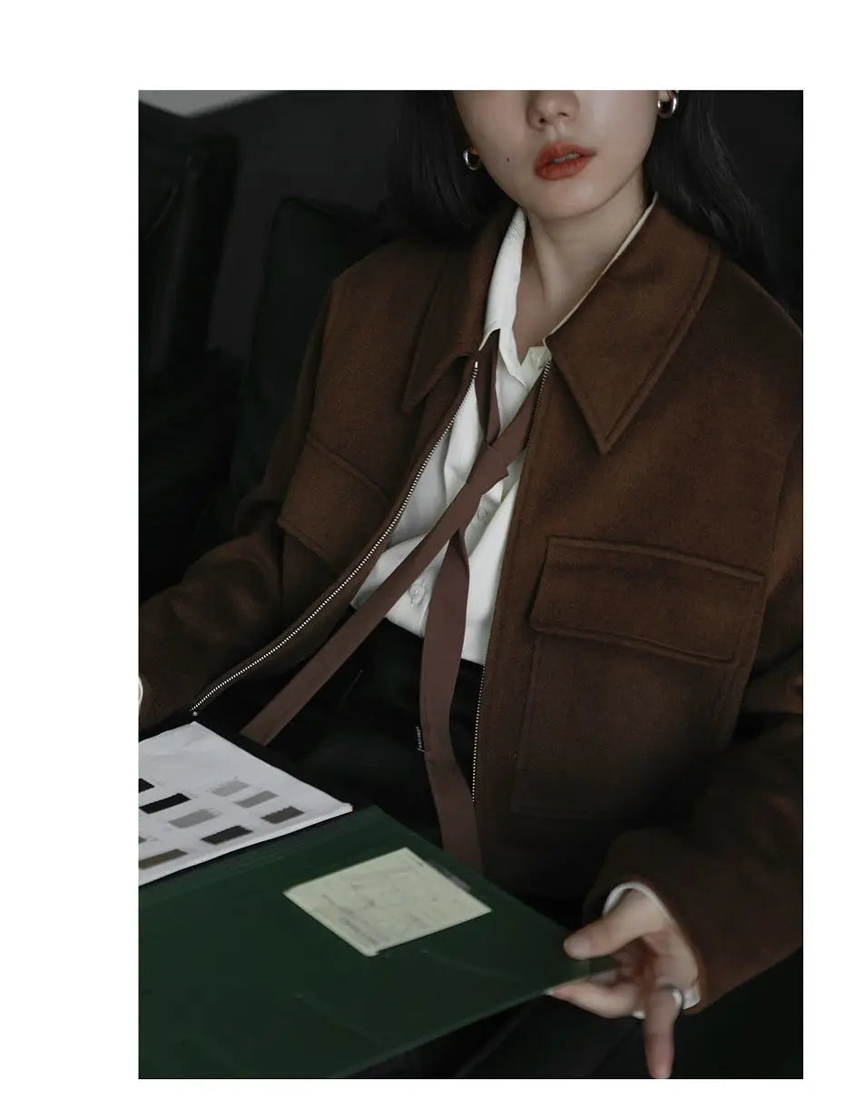2026 Summer Women's Oversized Long Sleeve Blouse 2026 Summer New Arrival Tie Neck Shirt Loose Fit Office Elegant Fashion