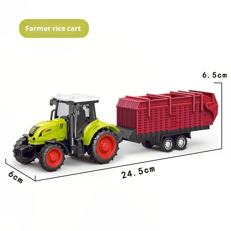1pcs Simulation Farm Vehicles Mini Car Model Engineering Car Model Tractor Engineering Car Tractor Toys Model for Kids Gift