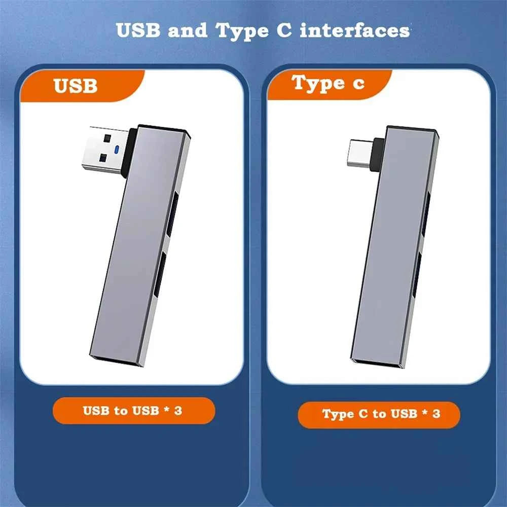 USB C HUB 3.0 Type C 3.1 3 Port Multi USB Splitter OTG Adapter For Xiaomi Lenovo Macbook Pro 13 15 Air Pro Computer Accessories