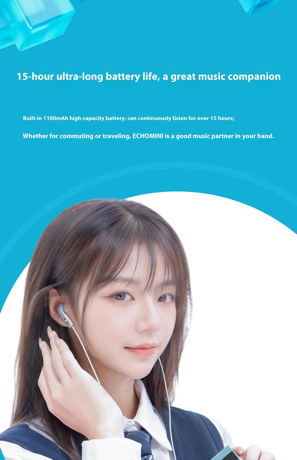 Fiio Snowsky Echo Mini Wireless Bluetooth MP3 Player 8GB Retro Portable Walkman Custom Support DSD Music Gift