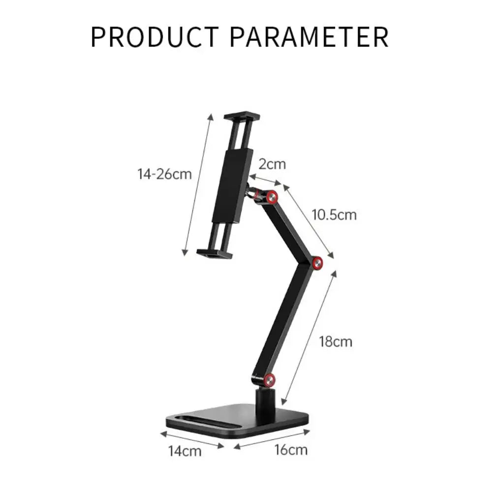 Universal Expandable Monitor Desk Holder Adjustable 360° Swivel Tablet Stand Foldable Tablet Bracket for 12-17in
