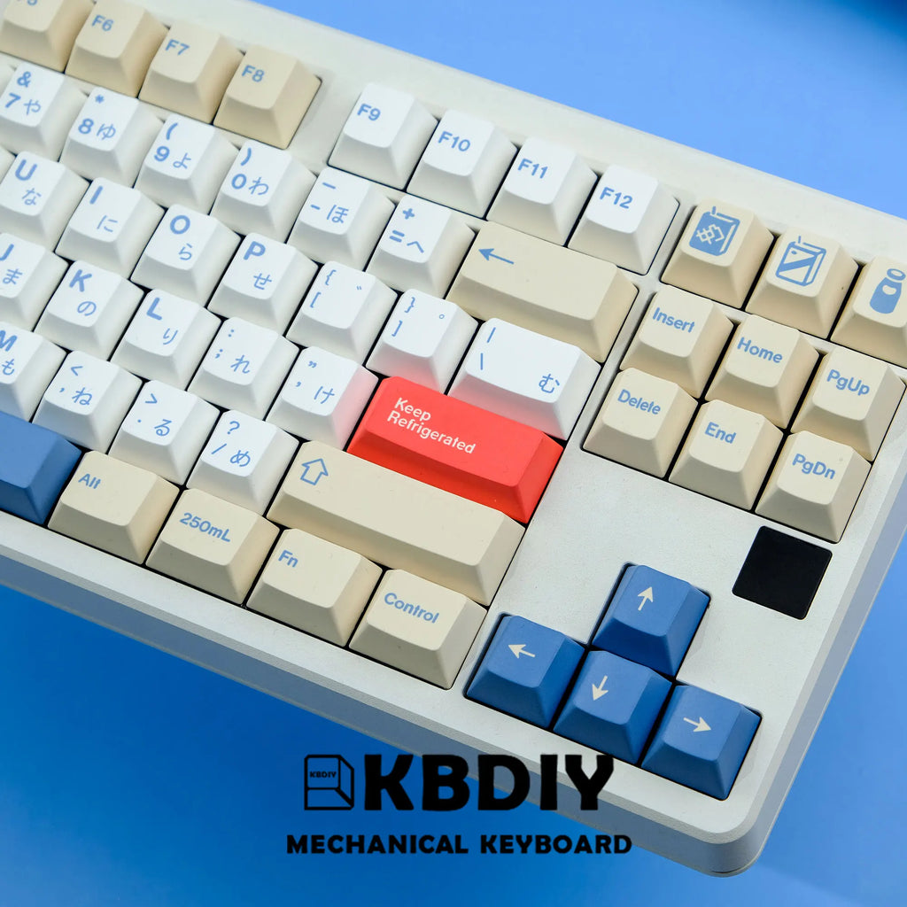 KBDiy 135 Keys/Set GMK Soymilk PBT Keycaps Cherry Profile MX Switch Korean Keycap for Mechanical Gaming Keyboard Custom Key Caps