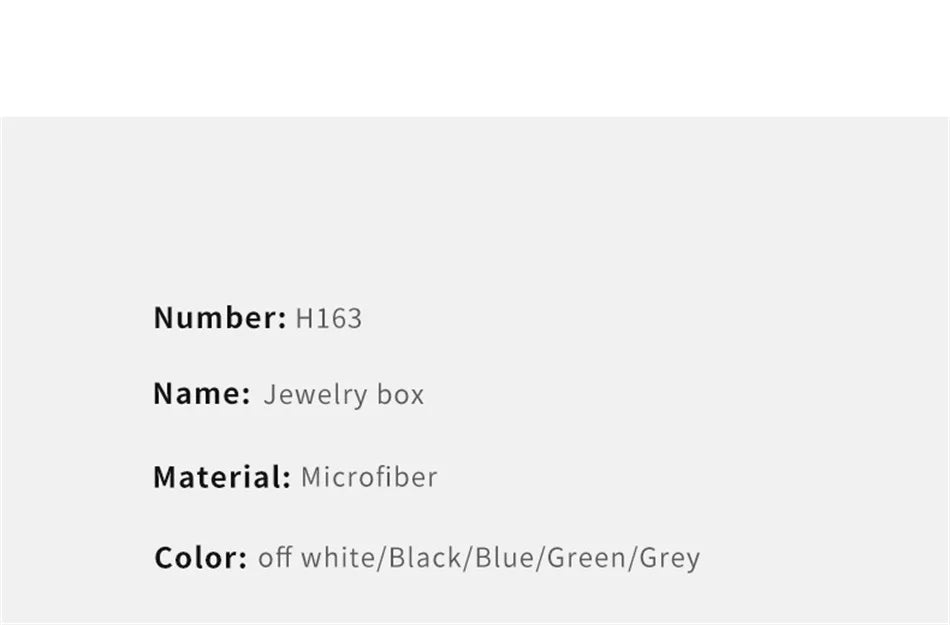 Oirlv Portable Velvet Jewelry Box Ring Box Necklace Pendant Storage Box Jewelry Accessories Wedding Gift Box Jewelry Organizer