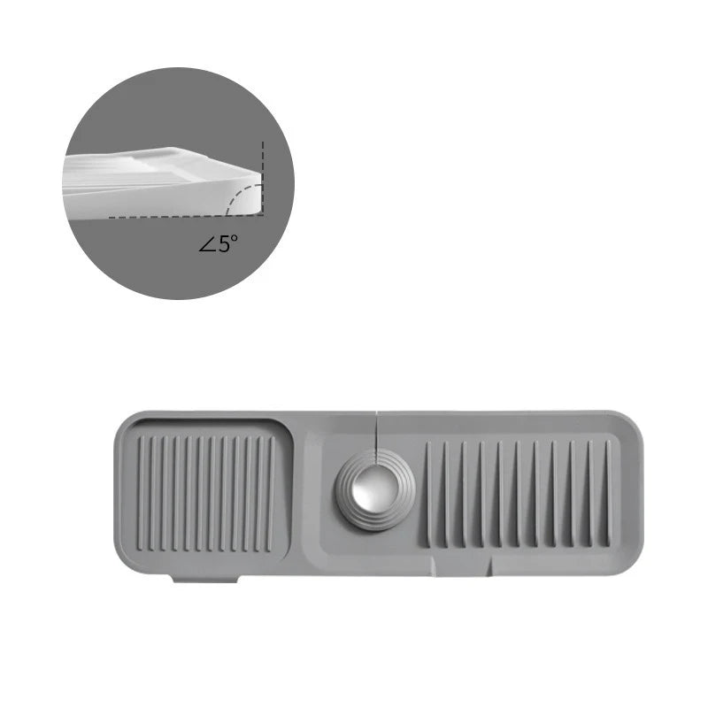Kitchen Silicone Sink Faucet Splash Pad Splash Catcher Countertop Protector Mat Draining Pad Drainage Drying Pad Kitchen Gadgets