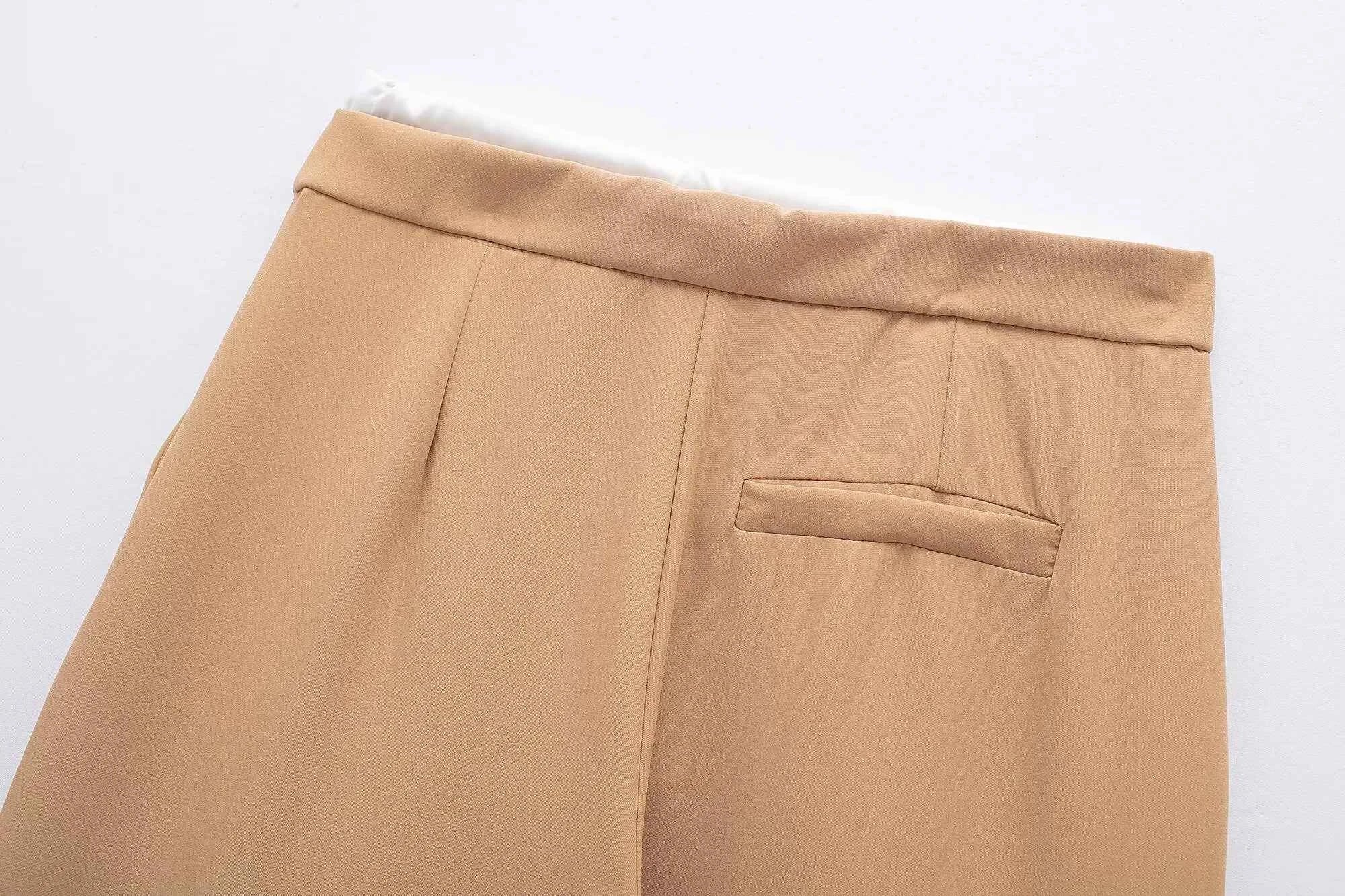 MUJER 2025 Wide Leg Pants for Women High Waist Baggy Pants Woman Summer Pleated Loose Pants Women Streetwear Tied Woman Trousers