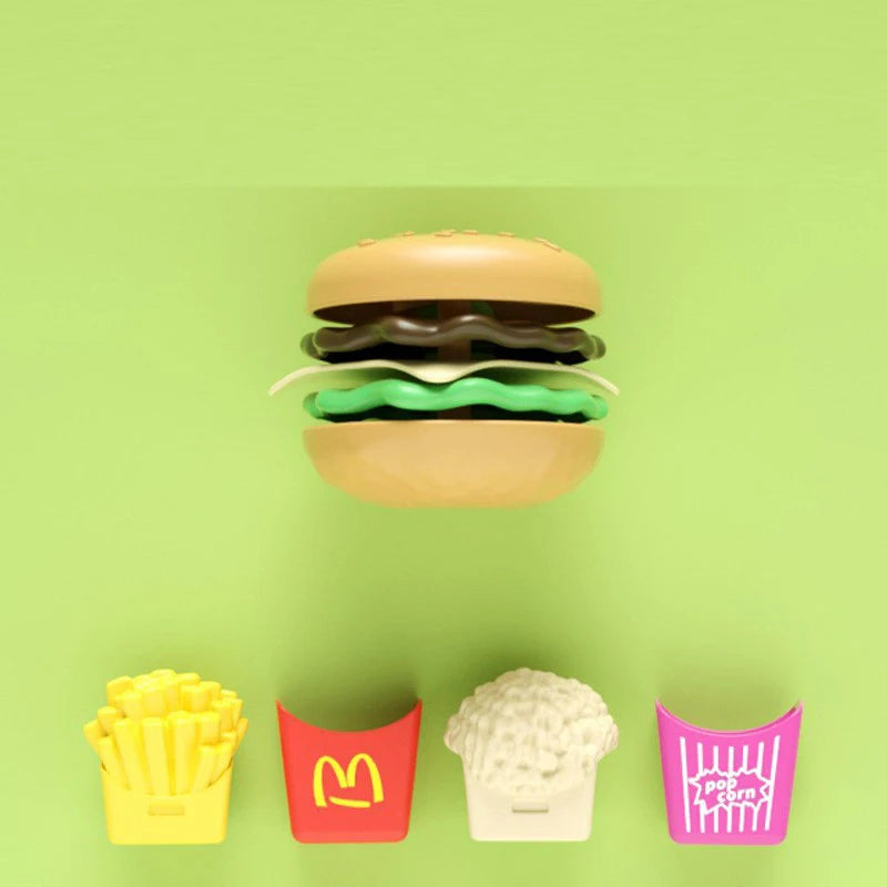 Kids Kitchen Toy Pretends Play Cooking Food Game Hamburger Pizza Snack Fruit Vegetable Simulation Food Set Of Toy For Girls Boys