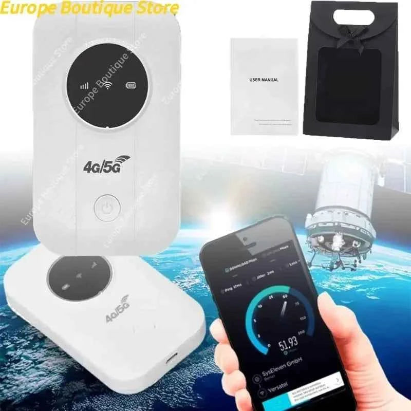 Portable 4G/5G WiFi Router – USB Powered Travel Hotspot
