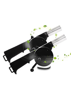 Mini Hand-cranked Air Blower Portable BBQ Grill Fire Bellows Barbecue Fan for Picnic Camping Outdoor Grilling Essentials