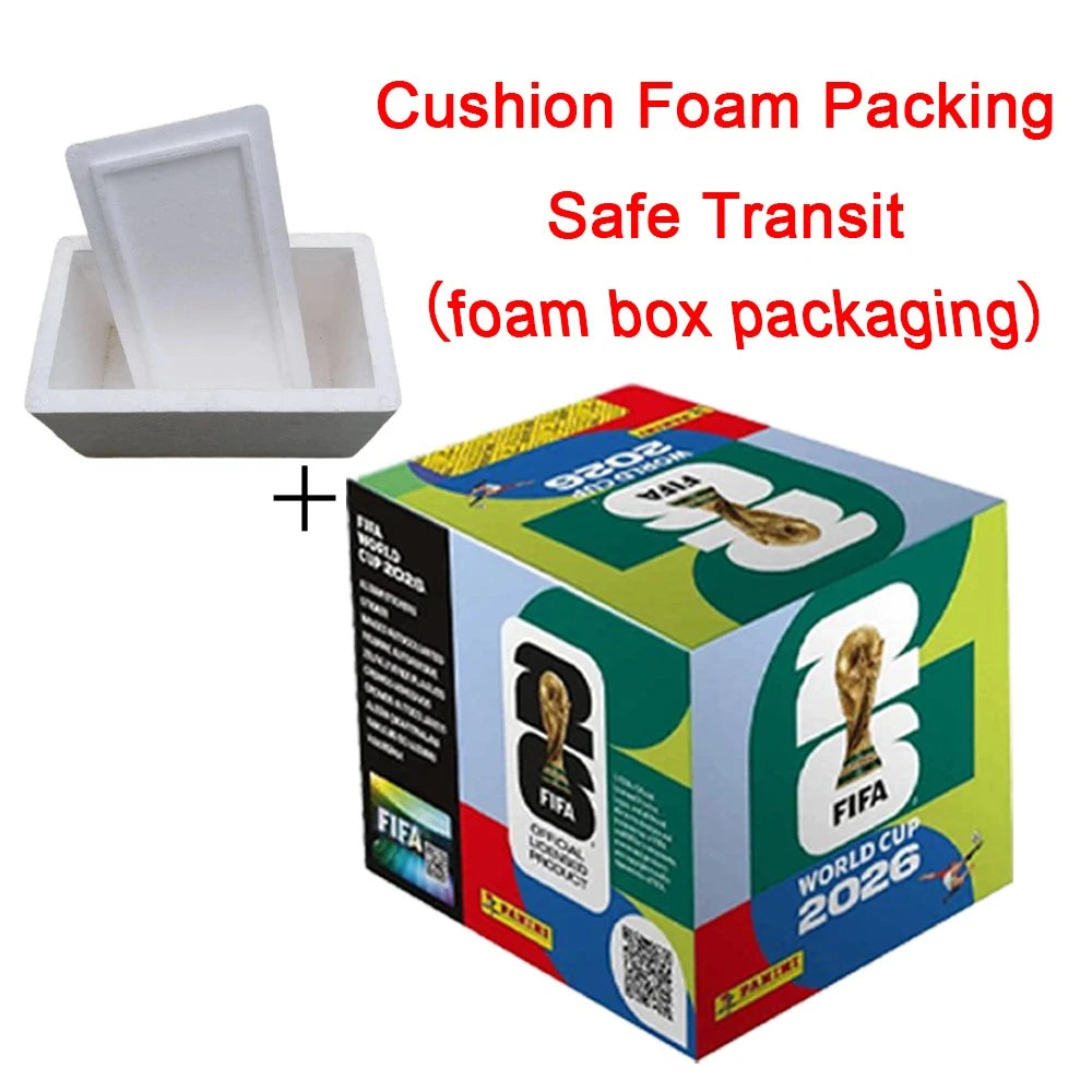 Genuine Panini FIFA 2026 Official Licensed Sticker Collection Full Box with Packs for Soccer Fans Album Stickers Collectors