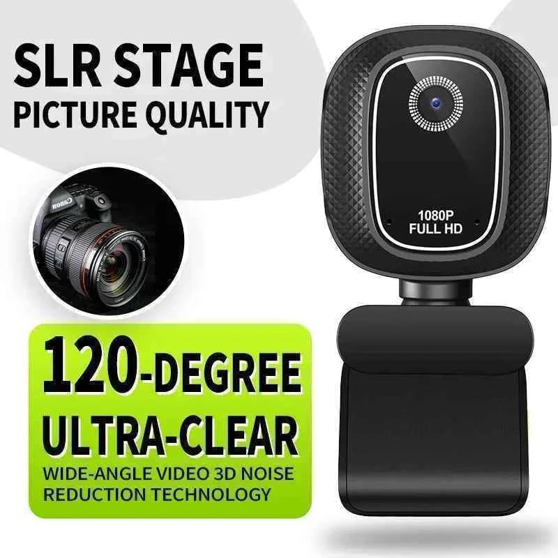 Webcam 4k Streaming Web Camera 1080p 30fps Usb Camera Free Screen Rotation With Dual Ai Noise-cancelling Mic For Tiktok/youtube