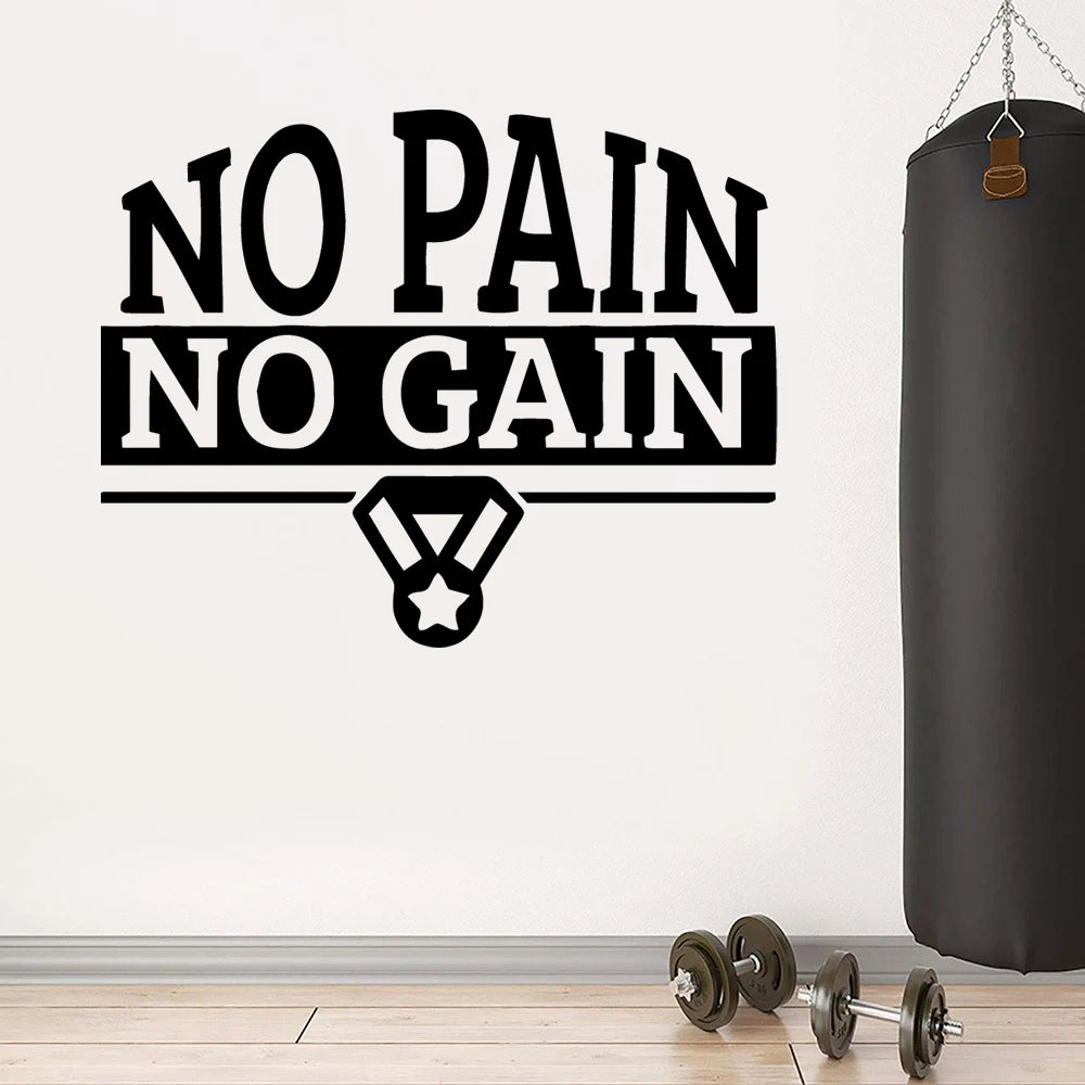 Gym Wall Stickers Decorative Sticker Home Decor Living Room Bedroom Wall Decal Home Decor