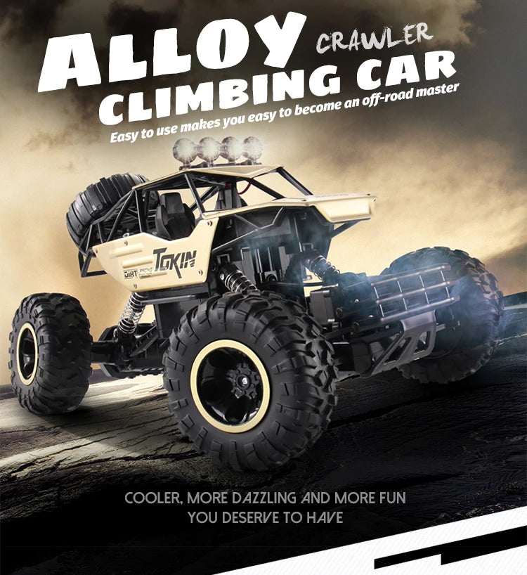 Oike RC Car Remote Control Climbing Vehicle Outdoor All Terrain 4X4 Off-road Trucks Rock Climber 4WD Buggy Racing Drift Cars Toy