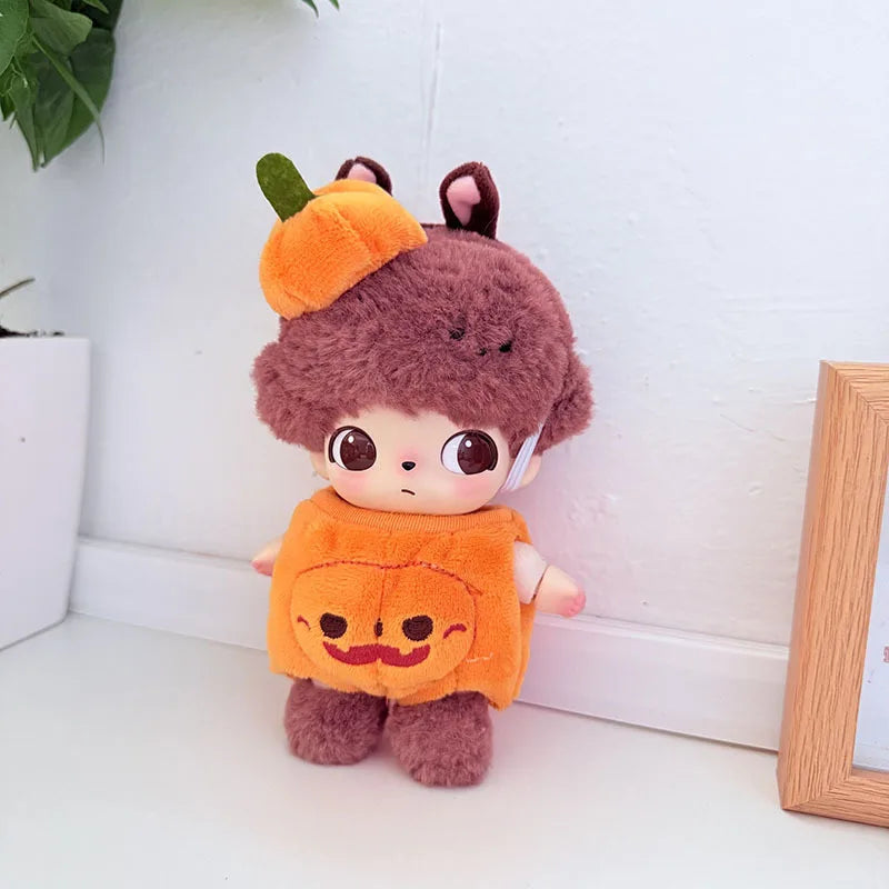 17cm Dolls Clothing For Labubu Outfit Accessories Sitting Party Halloween Trick-Or-Treat Series Accessory Pumpkin Hat Clothes