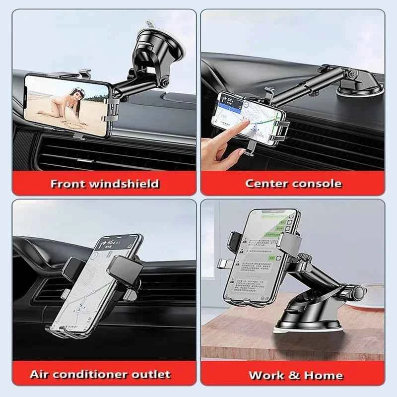 Universal Suction Cup Car Phone Holder Mount Stand for iPhone Samsung Xiaomi Huawei - Mobile Phone Sucker Support Bracket