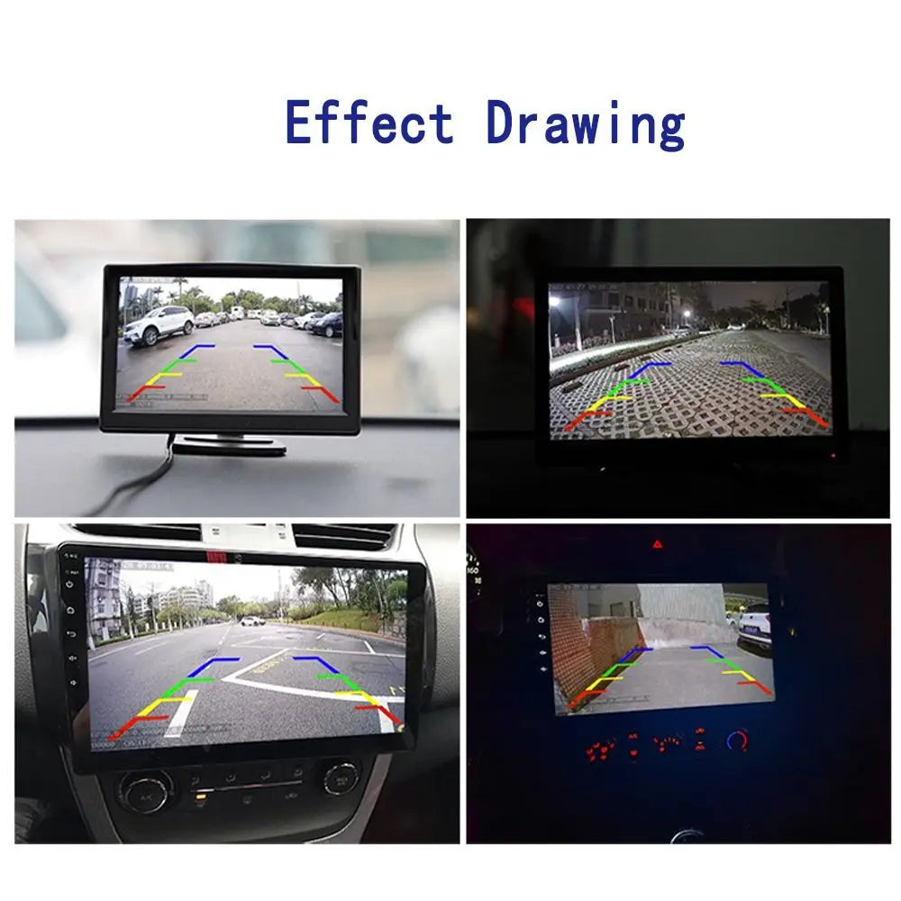 HD Video Car Rear View Camera Auto Parking Camera Fish Eye Lens Auto Parking Monitor Night Vision Reversing Auto Backup Monitor