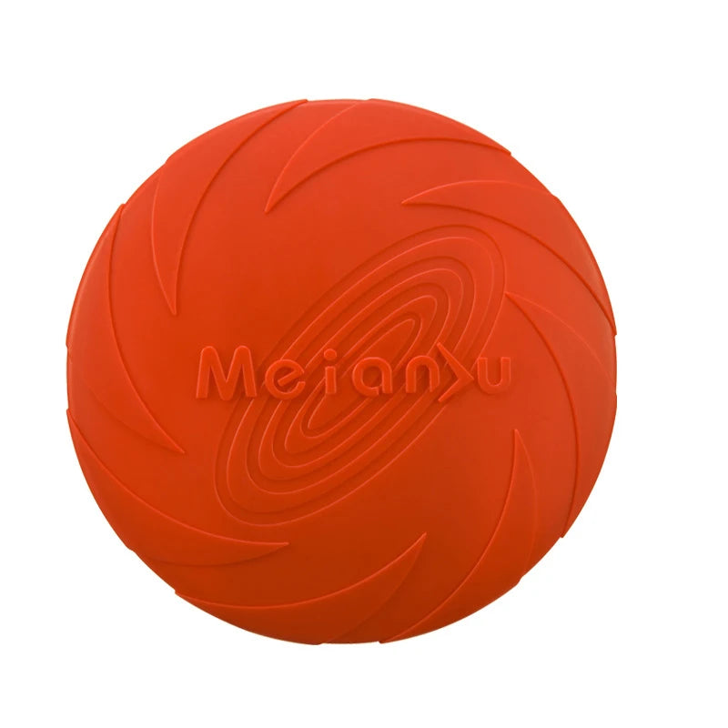 Red Color Silicone Dog Flying Disc Toy – Durable Chew & Fetch Fun