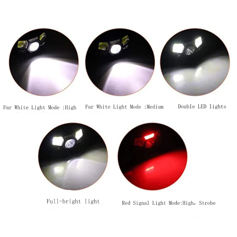 BOOIU Fast Mich Helmet Light NVG Installation Signal Light USB Charging Waterproof Signal Light Hunting And Fishing Headlight