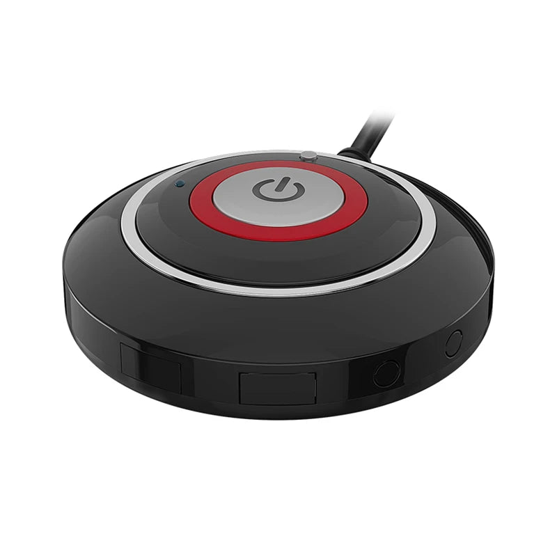 TEUCER Computer Desktop Switch Button With Dual USB Audio Desktop Host External Start Button Paste Type Swich