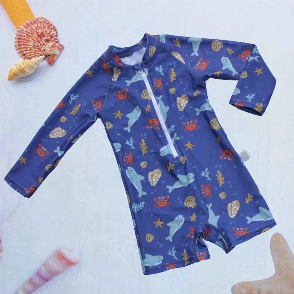 EezKoala Children's One Piece Swimsuit Sunscreen Quick-Dry Baby Surfing Suit for Boys Girls Swimwear Toddler Bathing  Swim Cloth
