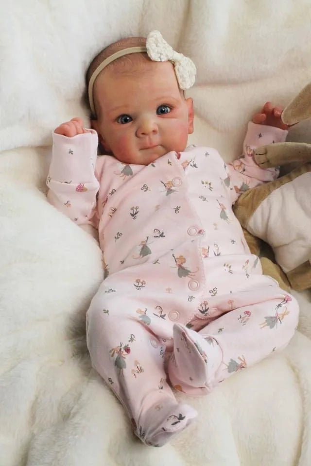 NPK 19-inch Full Vinyl Bettie Newborn Doll - Lifelike Soft Touch Reborn Baby Girl Body Realistic Collectible Toy for Ages 14+