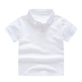 Summer Baby Boys Short Sleeve Solid Polo T-shirt Kids Cotton Clothes Toddler Girls Classical Polos T Shirt Tops School Uniform