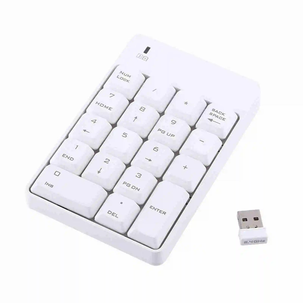 2.4GHz Wireless USB Numeric Computers Keypad Numpad Number 18 Keys Laptop PC Mini Digital Keyboard For Computers Accessories