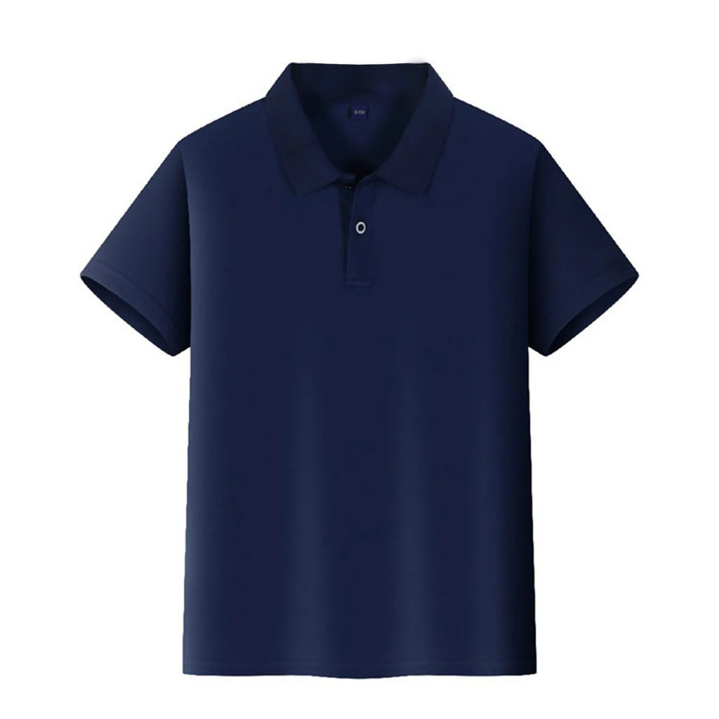 Polo Shirts Kids Basic Simple School Student Uniforms Class Uniforms Cultural Shirts Quick-Drying Turn-Down Collar for 6-11years