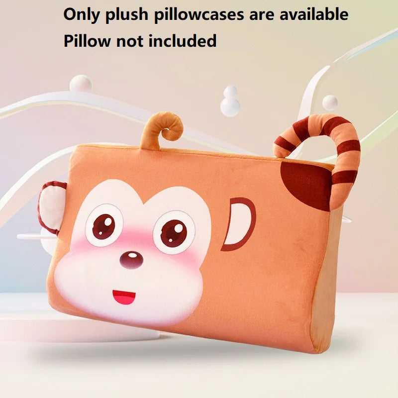 Four Seasons Baby Pillow Toddler Foam Bed Pillow Breathable Slow Rebound Baby Cartoon Neck Nursing Pillow Travel Cushion Bedding