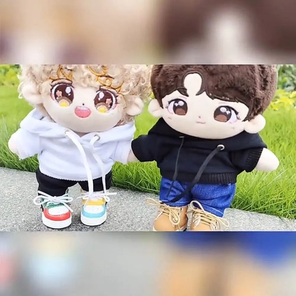 New Multicolor Handmade Hoodies For 10cm Cotton Dolls Fashion Casual Wear Sweatshirt Outfits Cute Dolls Tops Dolls Accessories