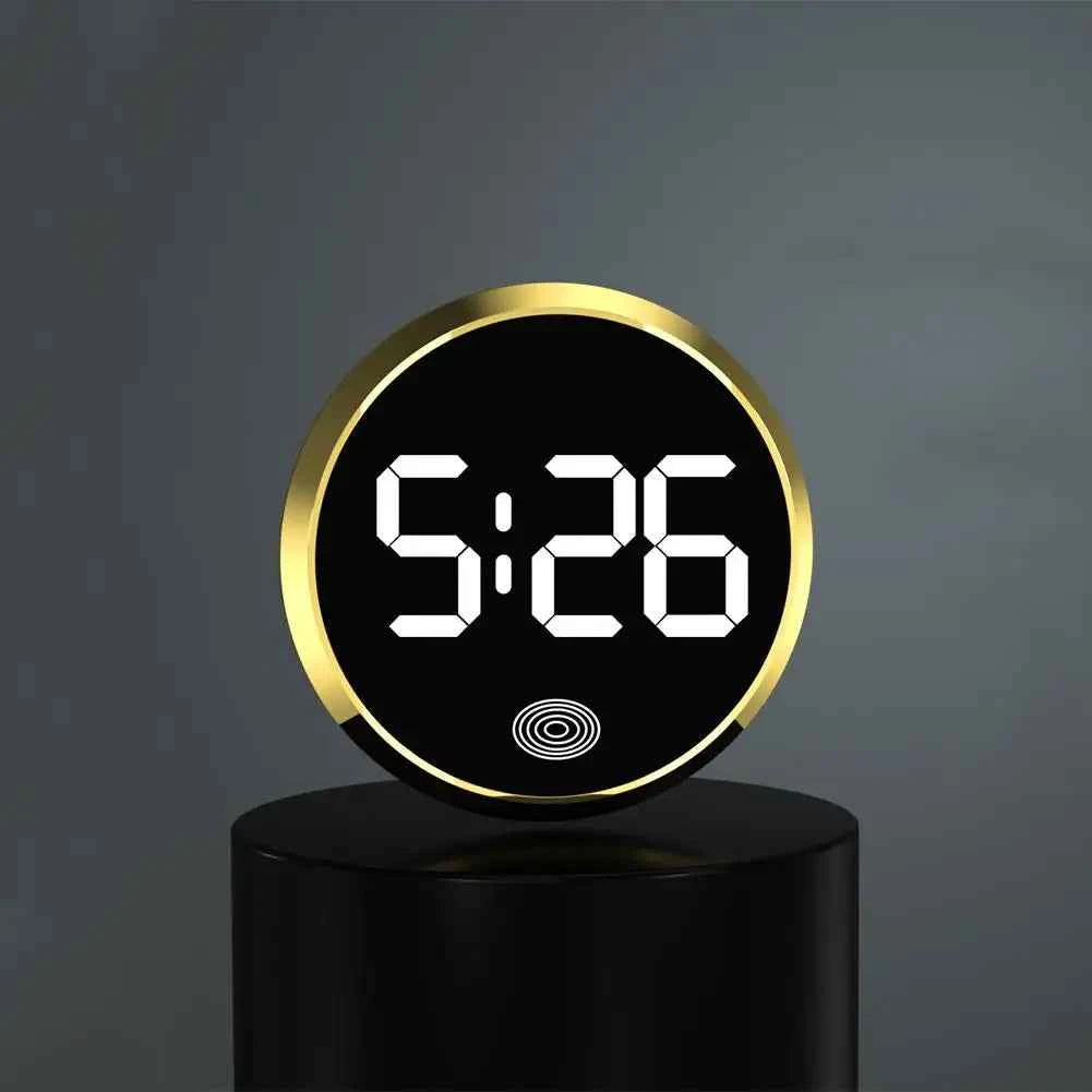 LED Car Clock Luminous Automobiles Internal Stick-On Mini Digital Clocks Auto Ornament Car Accessories