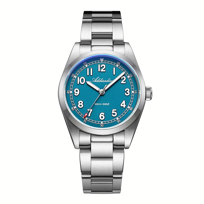 ADDIESDIVE Top Brand Mens Quartz Watch Sapphire Crystal  BGW9 Luminous Waterproof 100m Waterproof Vintage Watches NEW Ultra-thin