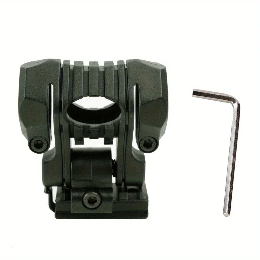 BOOIU Tactical Helmet Flashlight Holder 25mm Multi-Angle Led Flashlight Clip Fast Helmet Accessories Mount Side Rail With Wrench