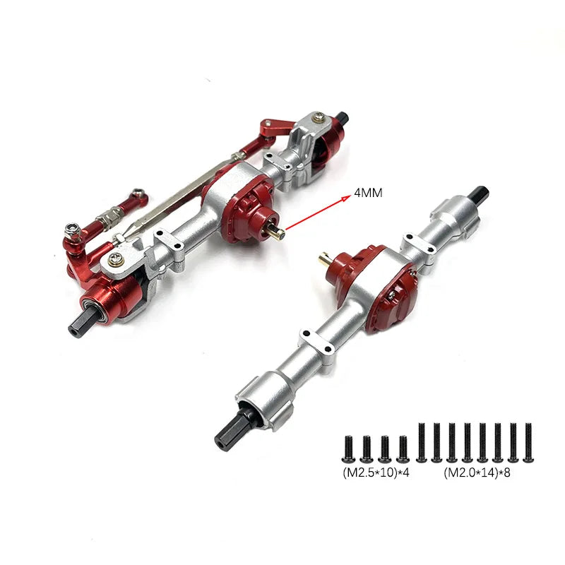 Metal chassis pull rod shock absorber transmission shaft 370 gearbox assembly For MN82 LC79 82S 82Por 1/12 RC Car Upgrade Parts
