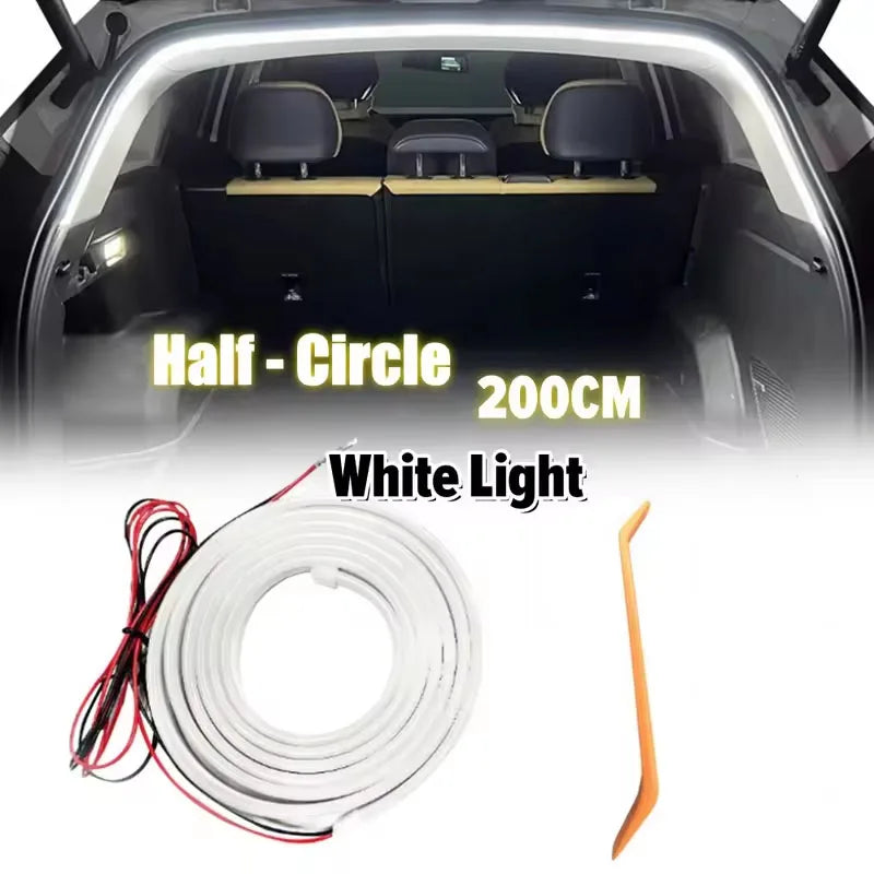 Car Trunk LED Strip Lights for The Interior Decoration of The Vehicle, Featuring Neon Lights and DIY Ambient Light Strips