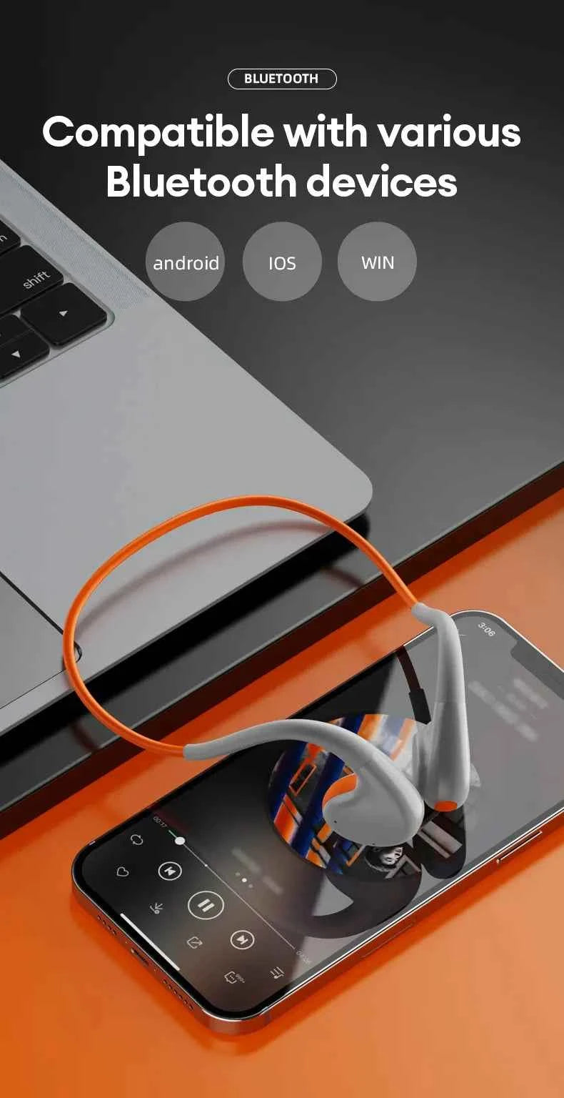 Original Lenovo X7 Air Conduction Headphone Wireless Bluetooth 5.3 Earphones Bone Conduction Sports Headset Outdoor EarHook Mic