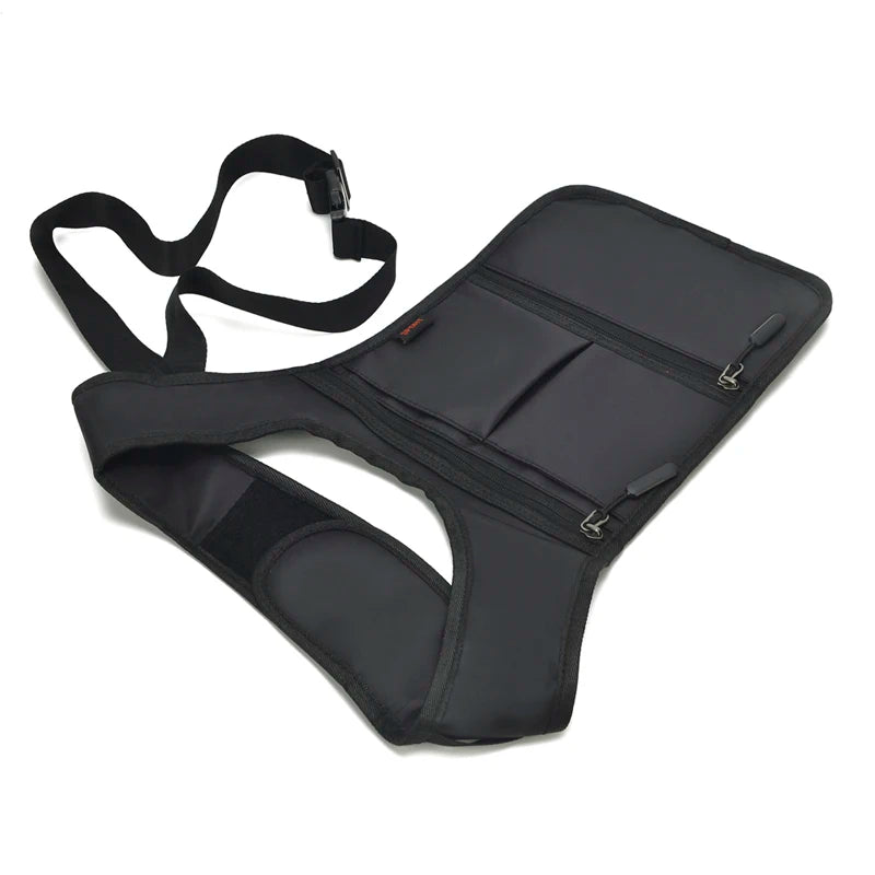 Fashion Casual Men's Tactical Waist Packs Underarm Bag Lightweight Nylon Close-fitting Hidden Vest Bag Functional Men Phone Bag