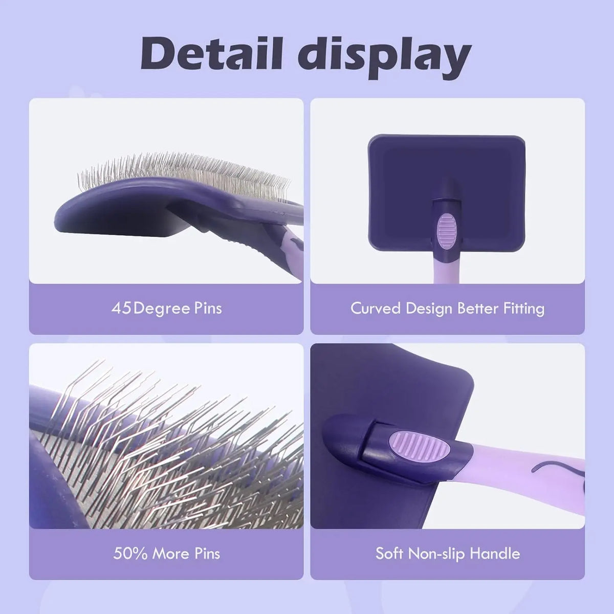 Dog Grooming Brush for Shedding and Detangling