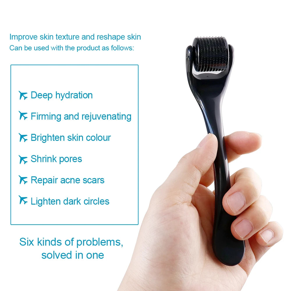 Derma Roller DRS 540 Facial Skin Care Dermaroller Titanium Micro Needle Roller for Hair Regrowth Beard Growth Face Beauty Device