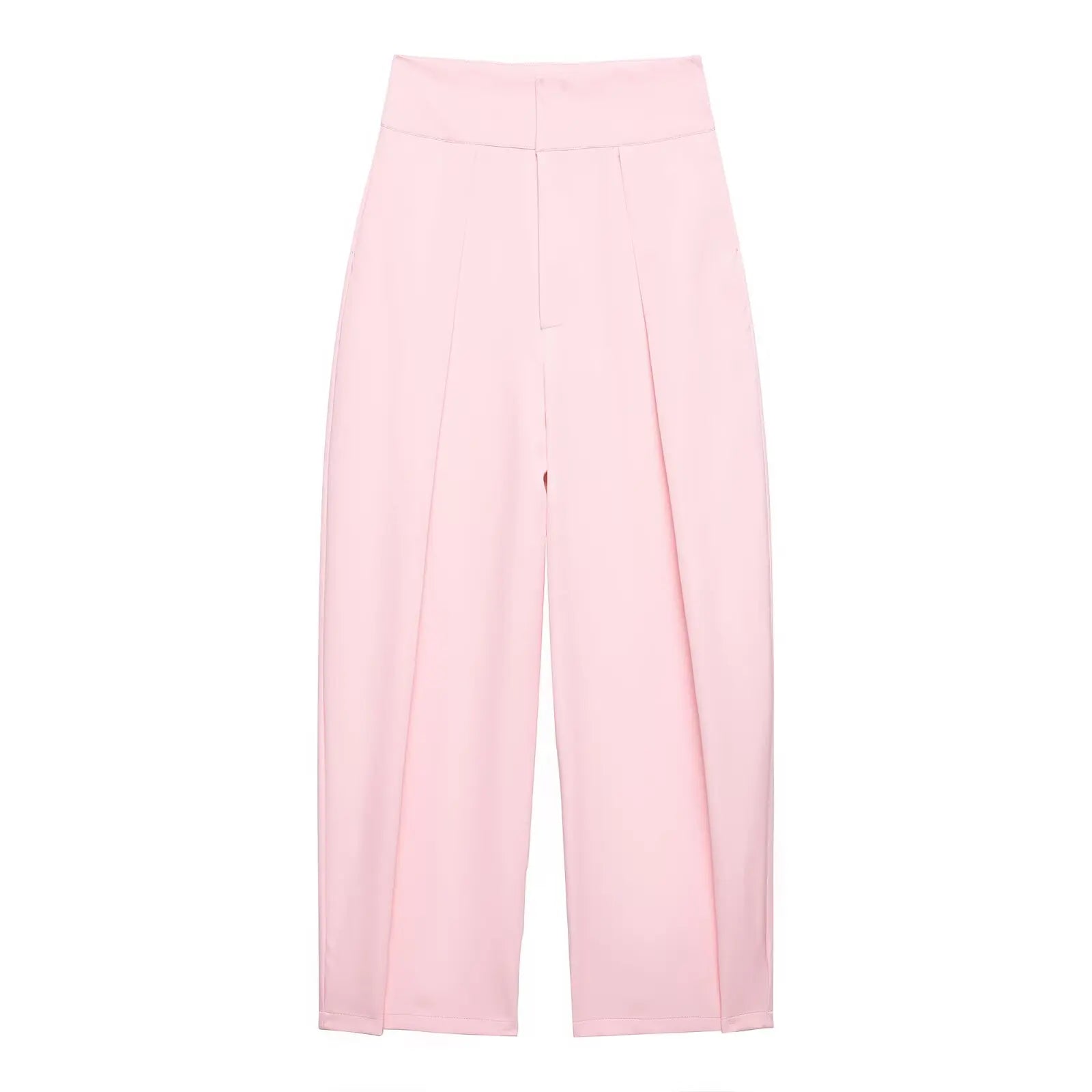 Koekop Office outfits High-waisted pleated balloon Ladies Pants Fashion Office Wear High waist Pants for Women Formal Pants