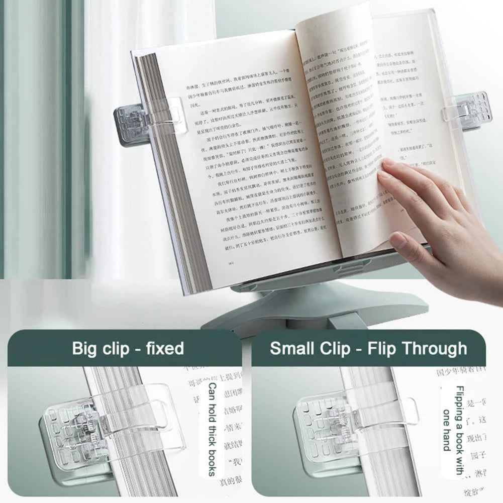 Adjustable Rotatable Reading Bookshelf Portable Book Support Lifting Landing Multifunctional Document Shelf for Home